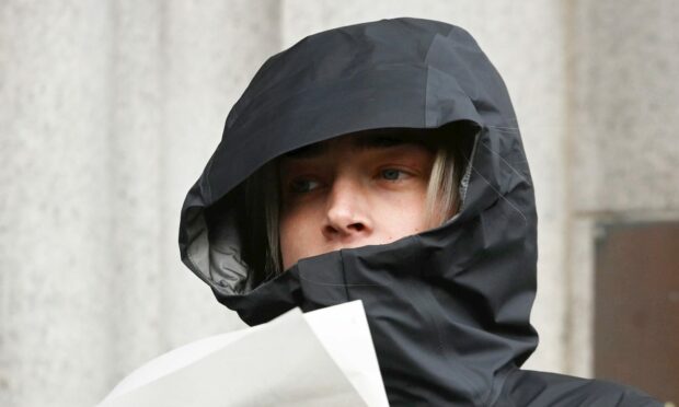 Elle Binnie leaving court. Image: Chris Sumner/DC Thomson