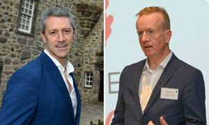 VisitAberdeenshire chief executive Chris Foy and chief executive of Aberdeen Inspired, Adrian Watson. Image: Kenny Elrick/Jim Irvine/DC Thomson