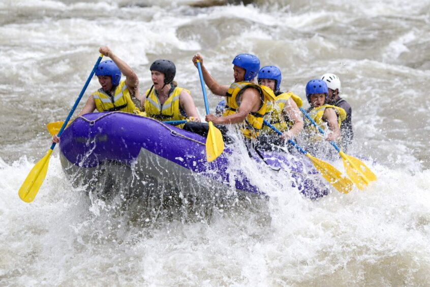 Whitewater rafting for golf evperiences in Scotland