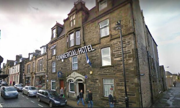 The assault took place in the Commercial Hotel, Keith. Image: Google Street View