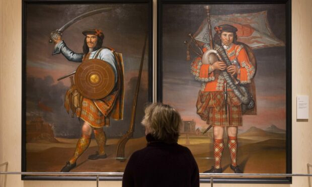 The portraits on display at the National Museum of Scotland. Image: Duncan McGlynn.
