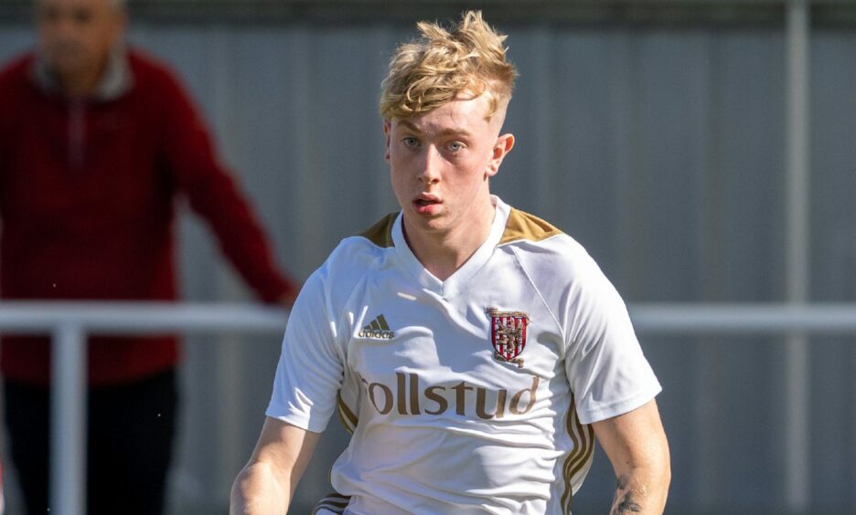 New Peterhead signing Jack MacIver in action for Formartine United. Image: Brian Smith