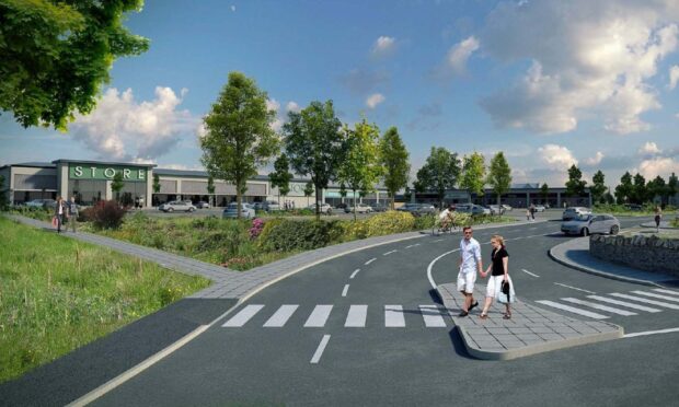 Artists impression of the Dell of Inshes development in Inverness