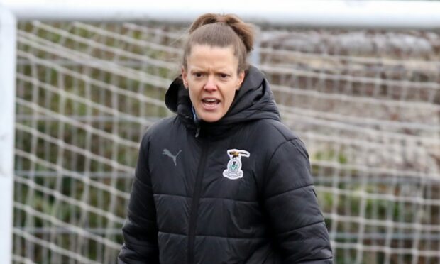 Caley Thistle Women manager Karen Mason. Image: Donald Cameron/SportPix.