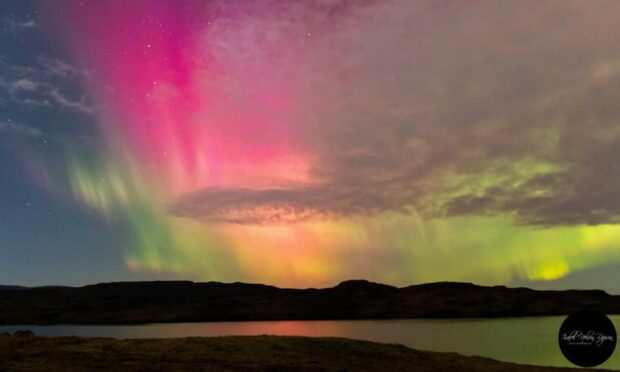 Northern Lights in Skye. Image: by Isabel Nelson Rapson.