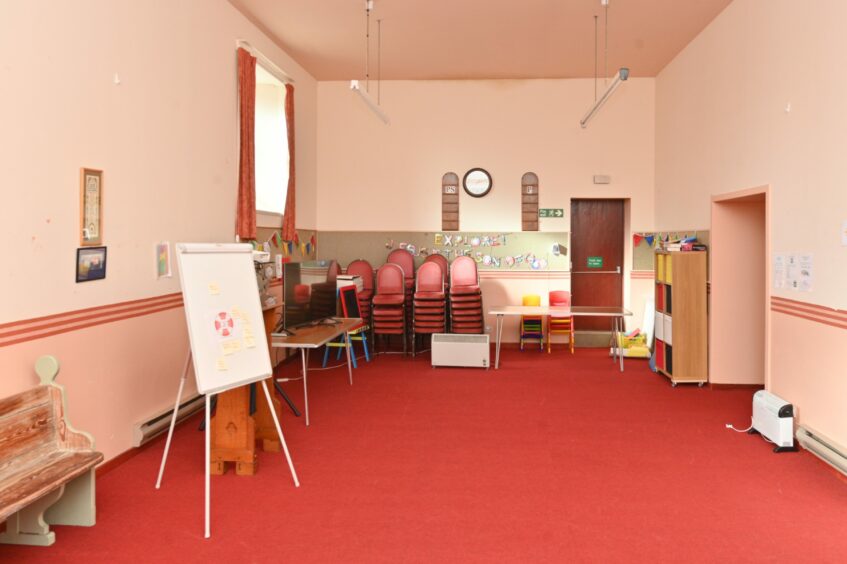 The hall is part of the church building. Image: Jason Hedges/ DC Thomson