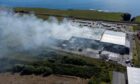 The Suez recycling centre in Altens was destroyed by fire potentially caused by a lithium battery in July last year. Image: Kenny Elrick/DC Thomson