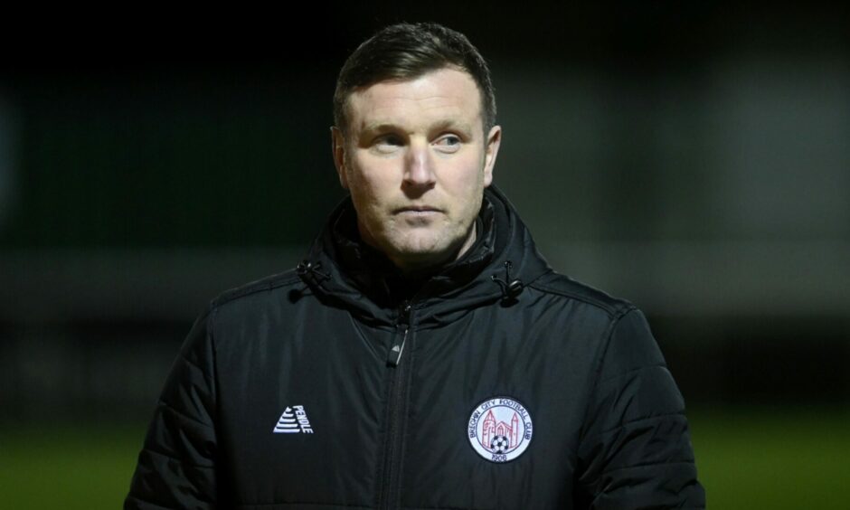Brechin City manager Andy Kirk. Image: Kenny Elrick/DC Thomson