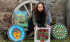 Milena Skaloudova creates stunning mosaics inspired by nature and geometric patterns. Image: Kath Flannery/DC Thomson.