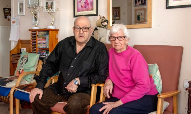 Mr Cobban and his wife Frances. Image: Kath Flannery / DC Thomson.