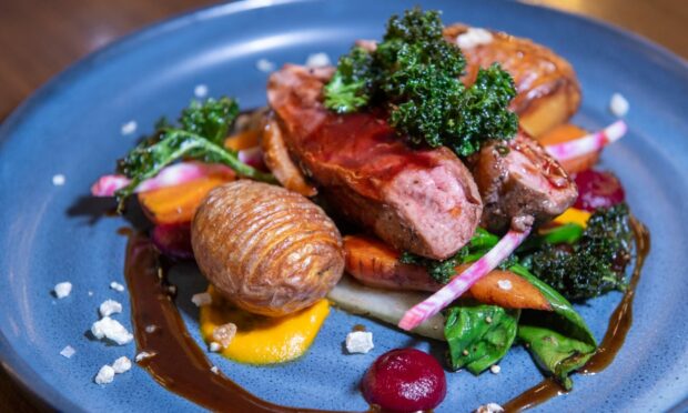 The Gressingham duck main course from the dinner menu at The Atrium.
Image: Kami Thomson/DC Thomson
