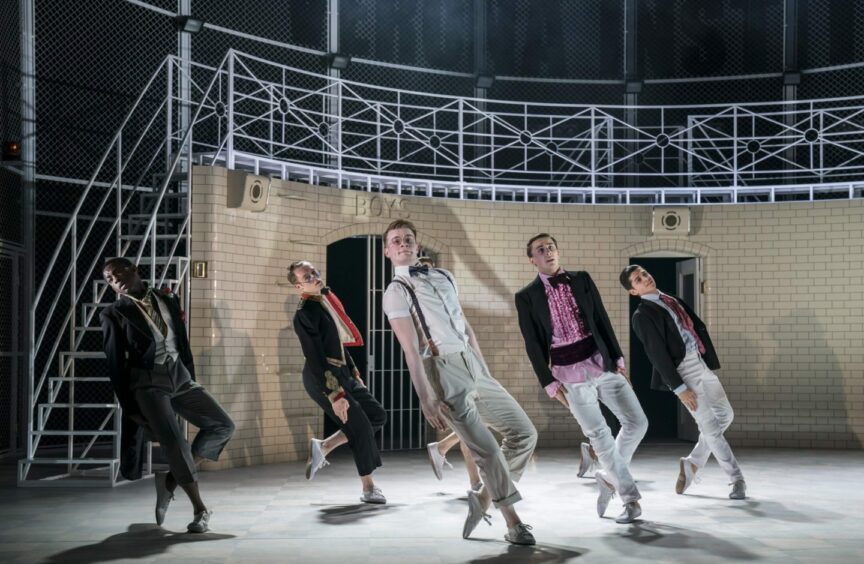 Dancers during a production of Matthew Bourne's Romeo And Juliet. 