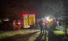 15 members of Oban MRT rescued an experienced mountain biker at Barcaldine Forest on Tuesday evening. Image: Oban MRT.