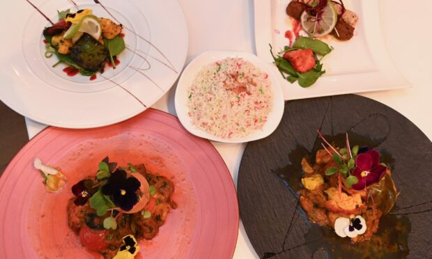 Every dish at the Rajpoot was beautifully presented and full of flavour. 
Images: Paul Glendell / DC Thomson.