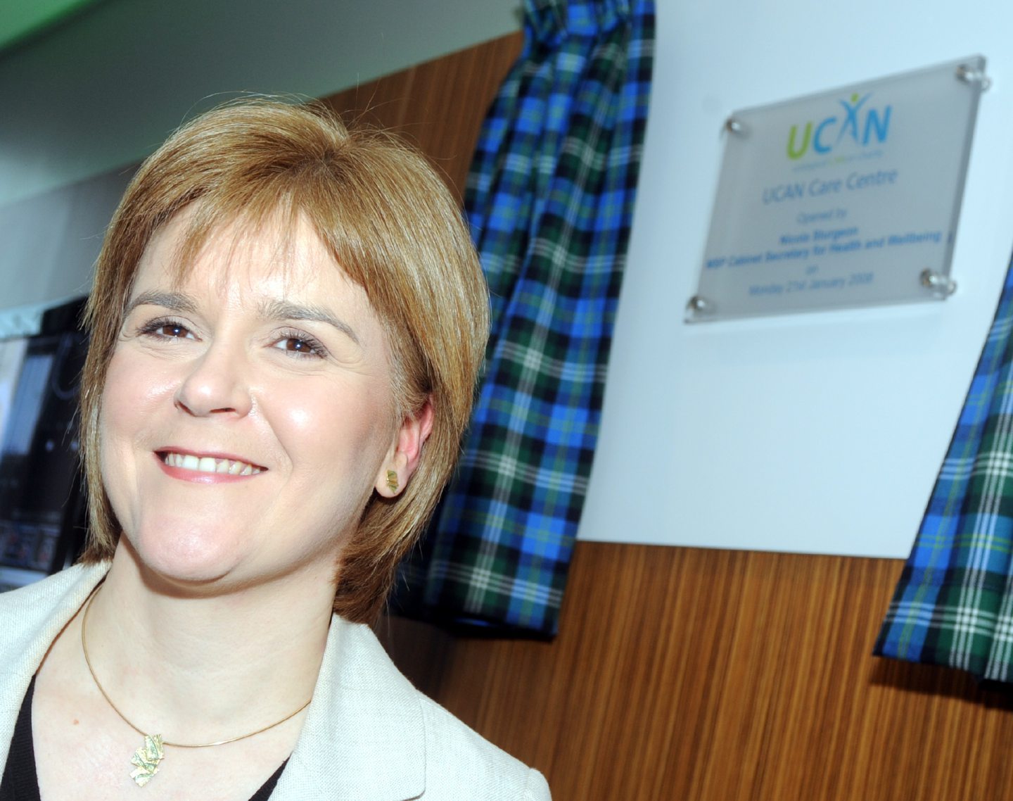 Nicola Sturgeon, then health secretary, opened the Aberdeen UCAN centre in 2008. Image: Jim Irvine/ DC Thomson