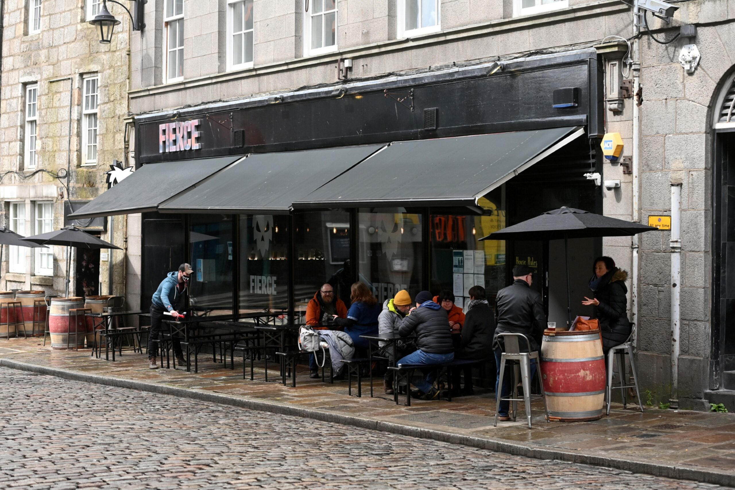 Exterior of Fierce Beer's bar at Shiprow in Aberdeen.