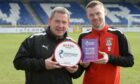 Award-winners at Caley Thistle, manager Billy Dodds with striker Billy Mckay. Image: Sandy McCook/DC Thomson