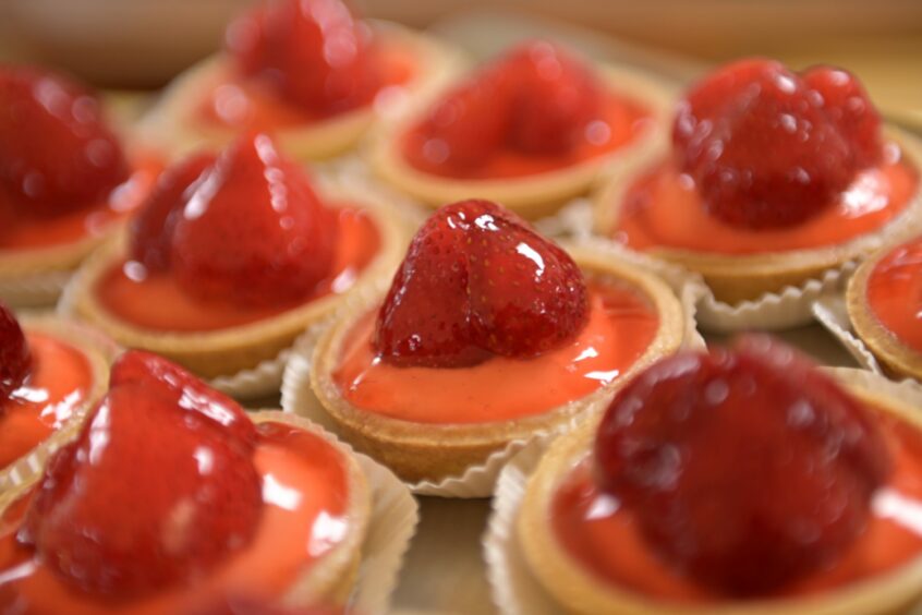 Strawberry tarts from Harry Gow are just one of the many Inverness desserts