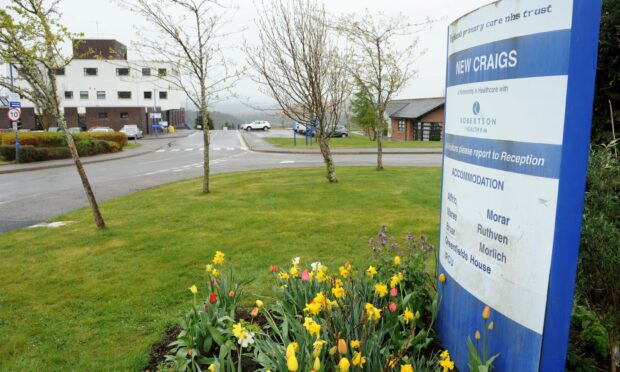 Inspectors raised concerns for staff and patient safety at New Craigs Hospital. Image: Sandy McCook/ DC Thomson.