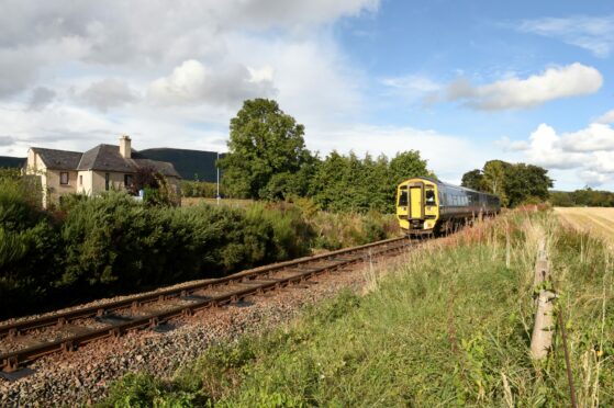 There is travel disruption due to crash on Inverurie bridge. Image: Sandy McCook/ DC Thomson.