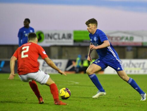 Peterhead defender Jack Wilkie. Image: Duncan Brown