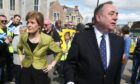 Alex Salmond said Nicola Sturgeon left office without a clear independence strategy. Image: PA.