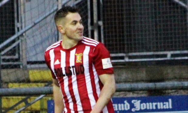 Formartine United striker Paul Campbell has been in great form ahead of their game against Brechin City. Picture courtesy of Ian Rennie/Formartine United FC