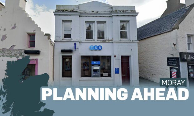 New life could be breathe into the former TSB bank in Forres. Image: Design team/ Google Maps