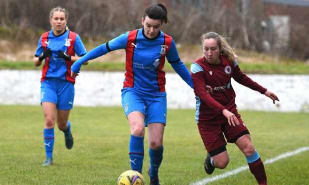 Caley Thistle Women were beaten on the road against Dryburgh Athletic last weekend. Image: Jill Runcie/SportPix.