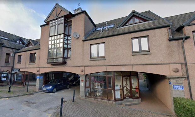 The fall occurred at Shaw’s Court in Banchory.
Image: Google Street View,