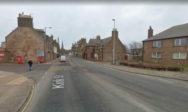 Kirk Street in Peterhead was cordoned off in the early hours of this morning following reports of a fire and a gas leak at a local business. Image: Google Street Maps.