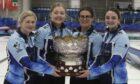 Aberdeen's Rebecca Morrison and her rink after retaining their Scottish women's curling title for 2023. Image: Scottish Curling