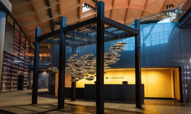 Proprietors of The Macallan Estate in Moray have unveiled a new sculpture designed to raise global awareness of salmon conservation. Image: Big Partnership.
