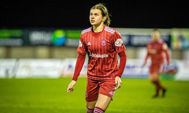 Aberdeen Women defender Jess Broadrick. Image: Wullie Marr/DC Thomson.