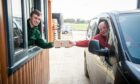 Marshalls Farm Shop on the A96 near Kintore is serving customers through a new drive-thru. Image: Wullie Marr/DC Thomson