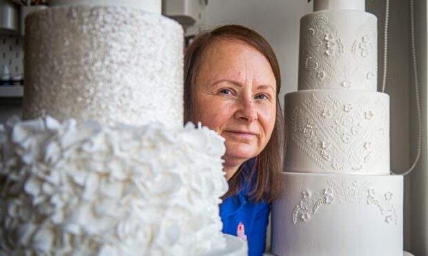 Pam Rennie is in demand as a wedding cake designer.Photo: Wullie Marr / DC Thomson.