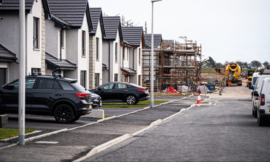 The Greenacres development whilst it was under construction in 2022. Image: Wullie Marr/DC Thomson