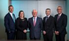 From left: David Gow, director, Rhian Morgan, financial planner, Sandy Robertson , managing director, Kevin McKenzie, financial planner and Keith Mackie, director. Image: Muckle Media