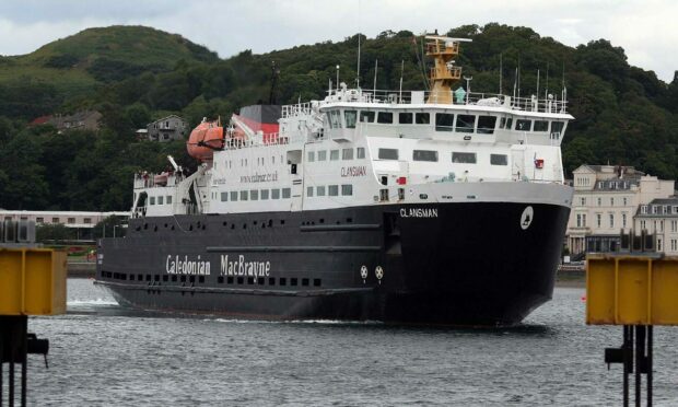 CalMac relief ferry has been pulled from sea after a 'technical issue' was found. Picture by Allan Milligan