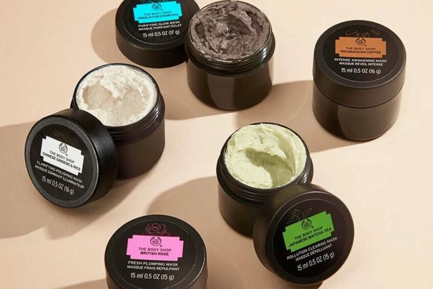 Selection of face masks from The Body Shop