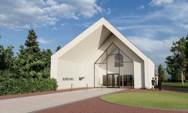 An artist impression of the new crematorium at the Elsick Estate. Image:  WCP Architects