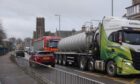 Lorries passing through Nairn on the A96. Image: Donna MacAllister/DC Thomson