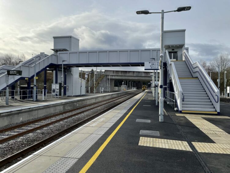 Inverness Airport railway station.
