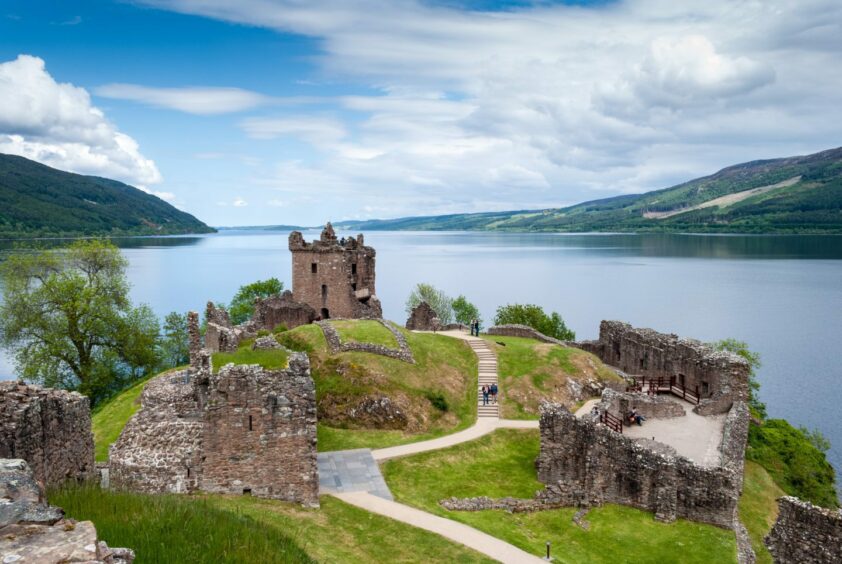 Urquhart Castle, a heritage site in the Highlands and Islands.