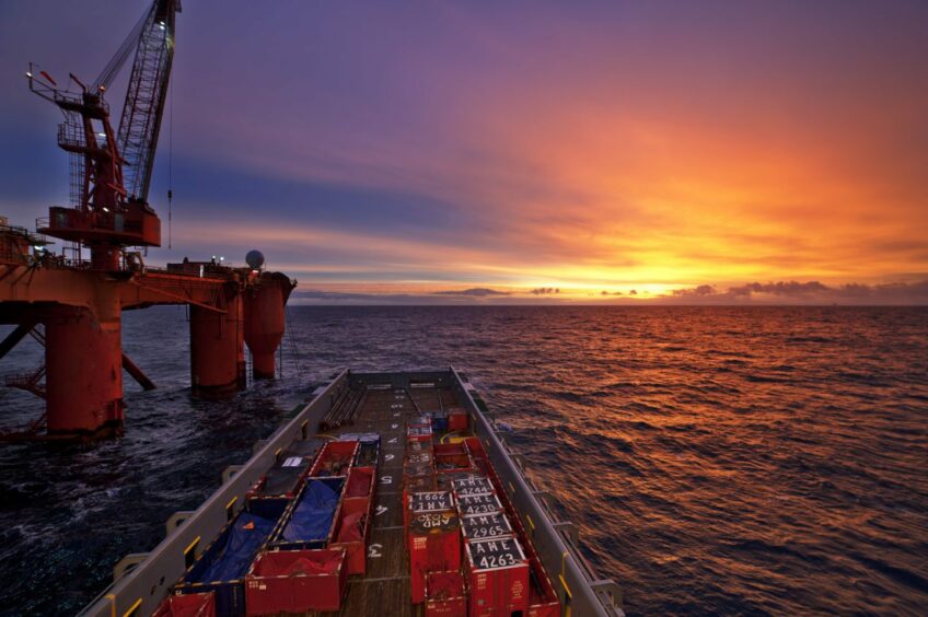 Off shore in North Sea.