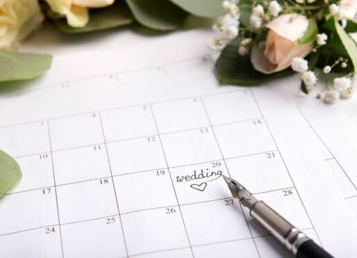 Calendar planning weddings in Aberdeenshire