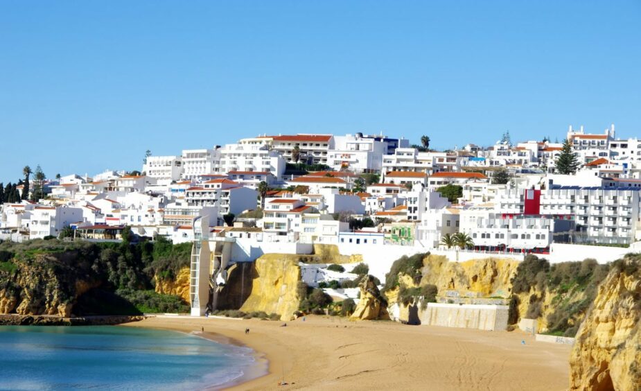 Albufeira, one of the towns in the Algarve region of Portugal served by Faro Airport.