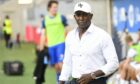 Dwight Yorke whilst manager of coach of Macarthur FC in Australia. Image: Shutterstock