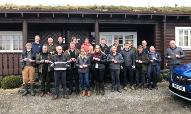 Some of the Farm Management Association members in the north-east who attended a visit to Westertown, Rothienorman.