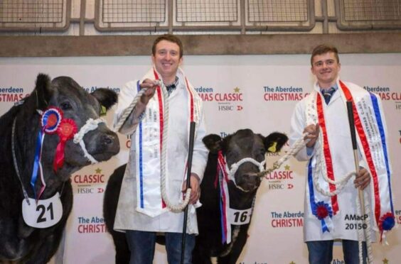 Craig and Jack Hendry are heading to the Spring Show with five cattle. Picture by Anne MacPherson